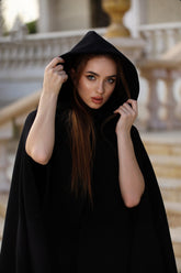 كاب جوخ - معطف شتوي ثقيل - تصميم مميز مع هودي كبير و ازرار من الأمام